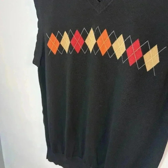 Jos A‎ Bank Mens Leadbetter Golf Sweater Vest Lg Sleeveless Argyle Old Money - Picture 2 of 6